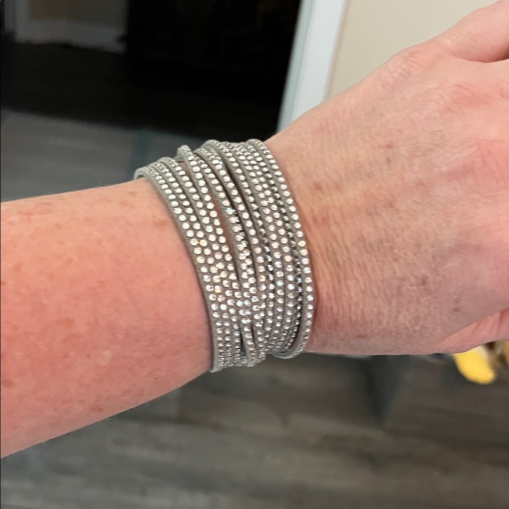 Swarovski Silver Wrap Bracelet